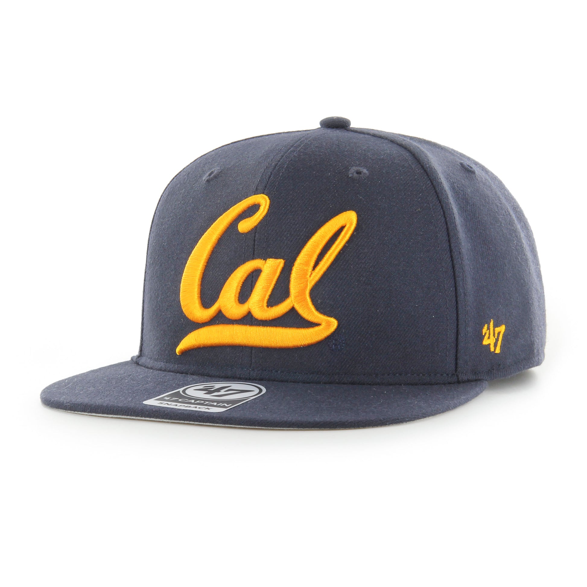 U.C. Berkeley Cal embroidered snap back hat-Navy-Shop College Wear