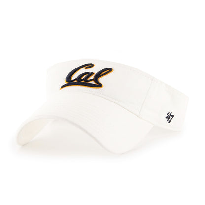 U.C. Berkeley Cal embroidered visor-White-Shop College Wear