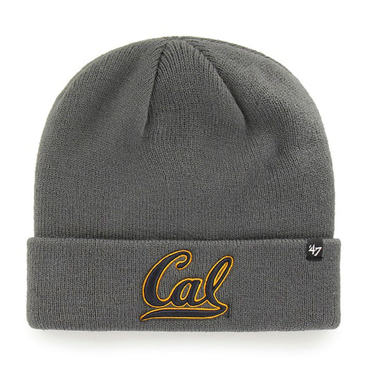 U.C. Berkeley Cal Bears cuff knit beanie hat-Charcoal-Shop College Wear