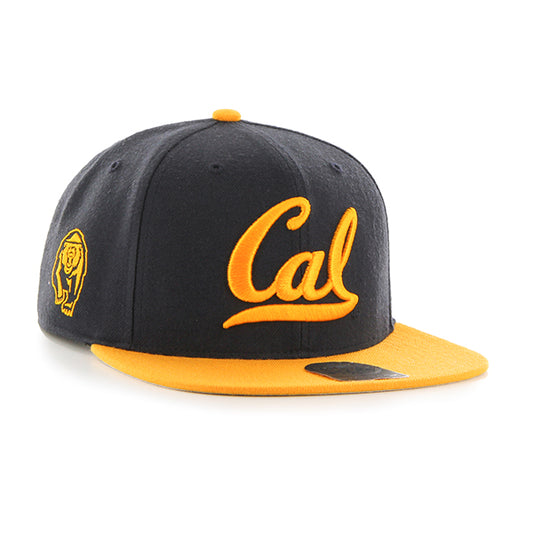U.C. Berkeley Cal embroidered snap back hat -Navy Gold-Shop College Wear