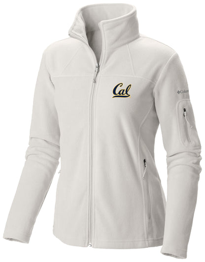 UC Berkeley Cal Embroidered Womens Columbia Polar Fleece Jacket- Ivory-Shop College Wear