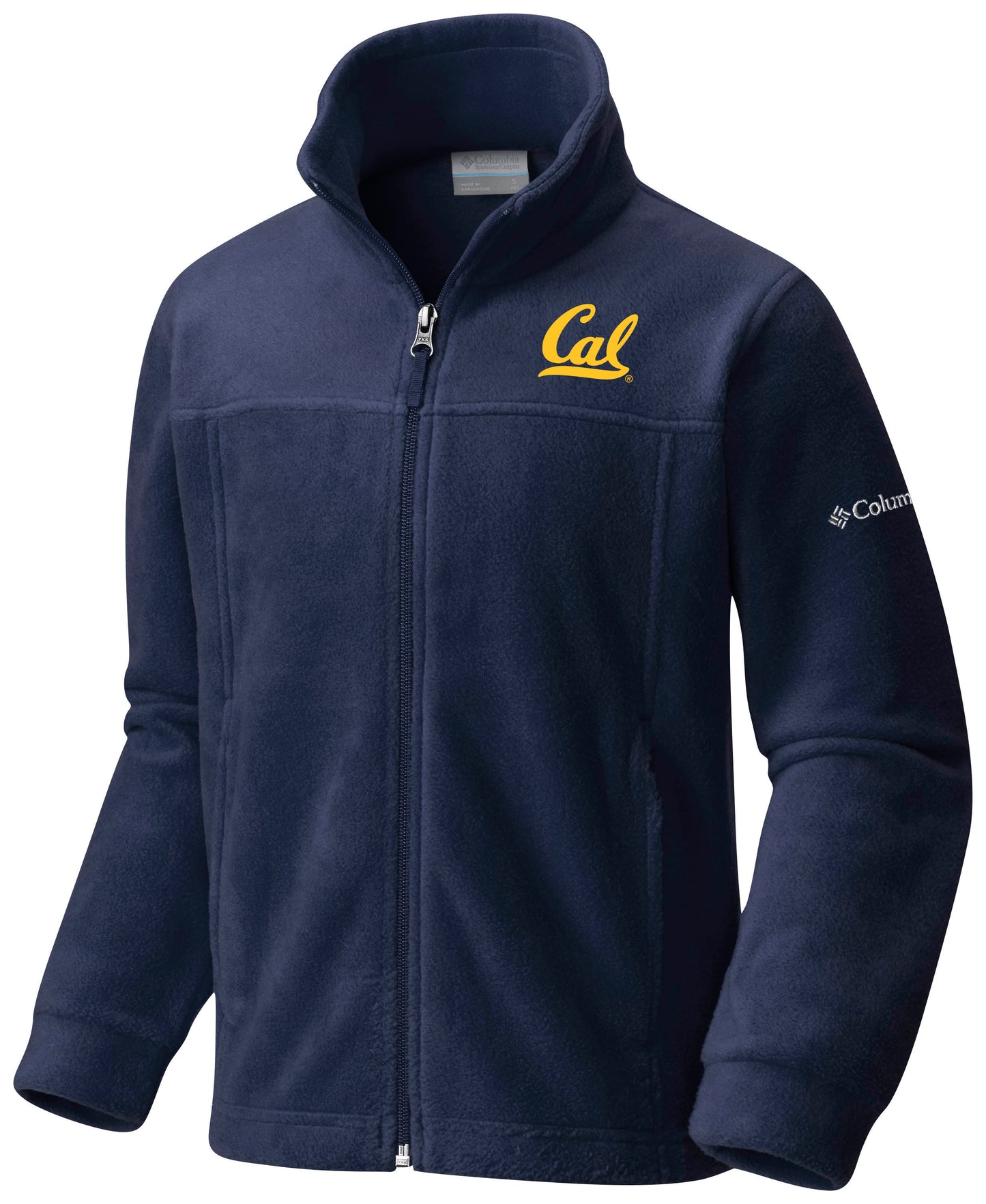 UC Berkeley Cal Embroidered Columbia Youth Jacket - Navy-Shop College Wear