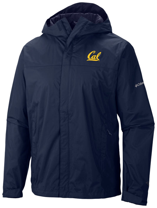 UC Berkeley Cal Embroidered Columbia Waterproof Men's Windbreaker-Navy-Shop College Wear
