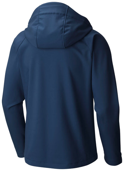 U.C. Berkeley Cal embroidered hooded softshell jacket-Navy-Shop College Wear