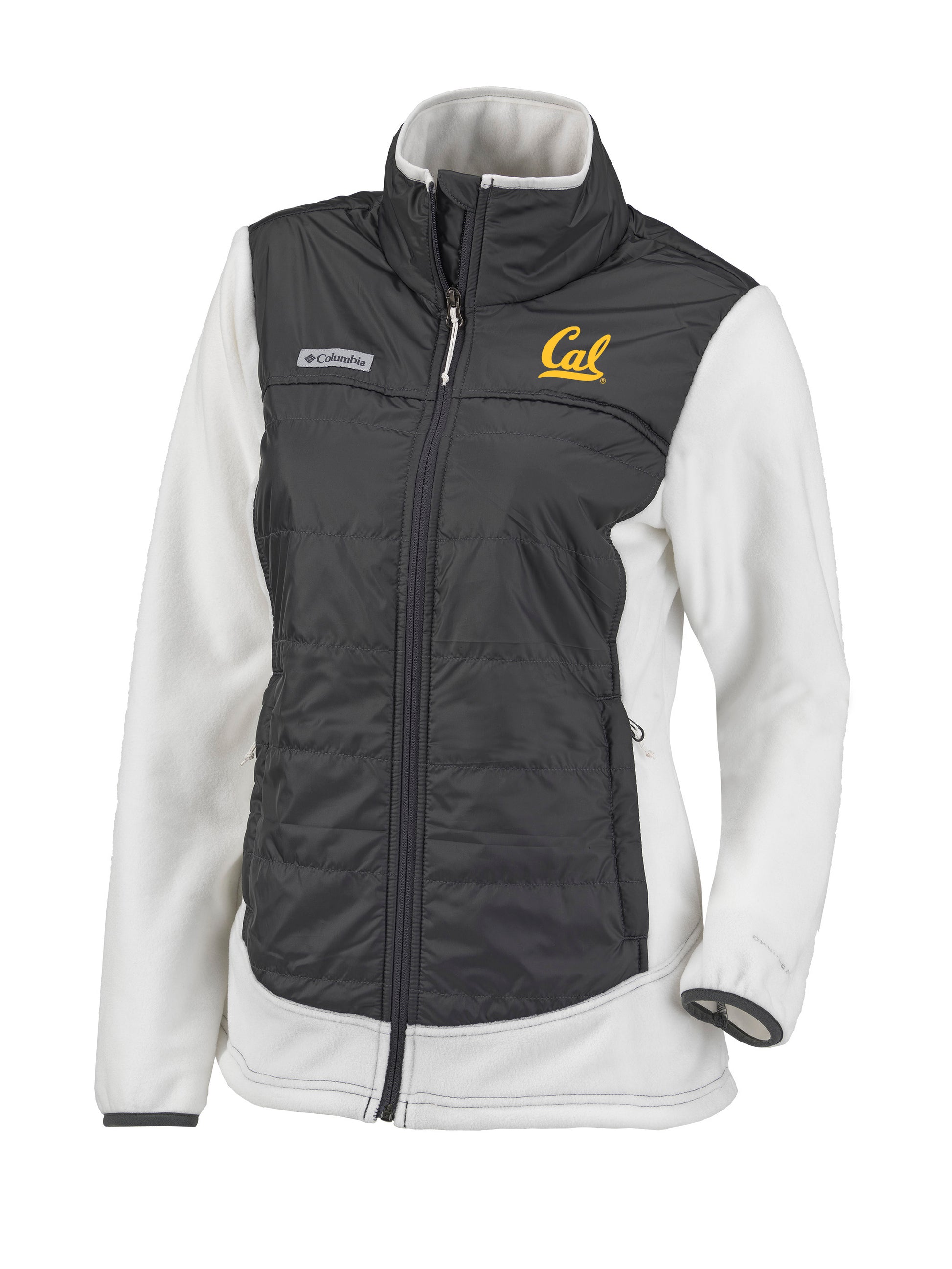 U.C. Berkeley Cal embroidered Columbia polar fleece combo women's jacket-Shop College Wear