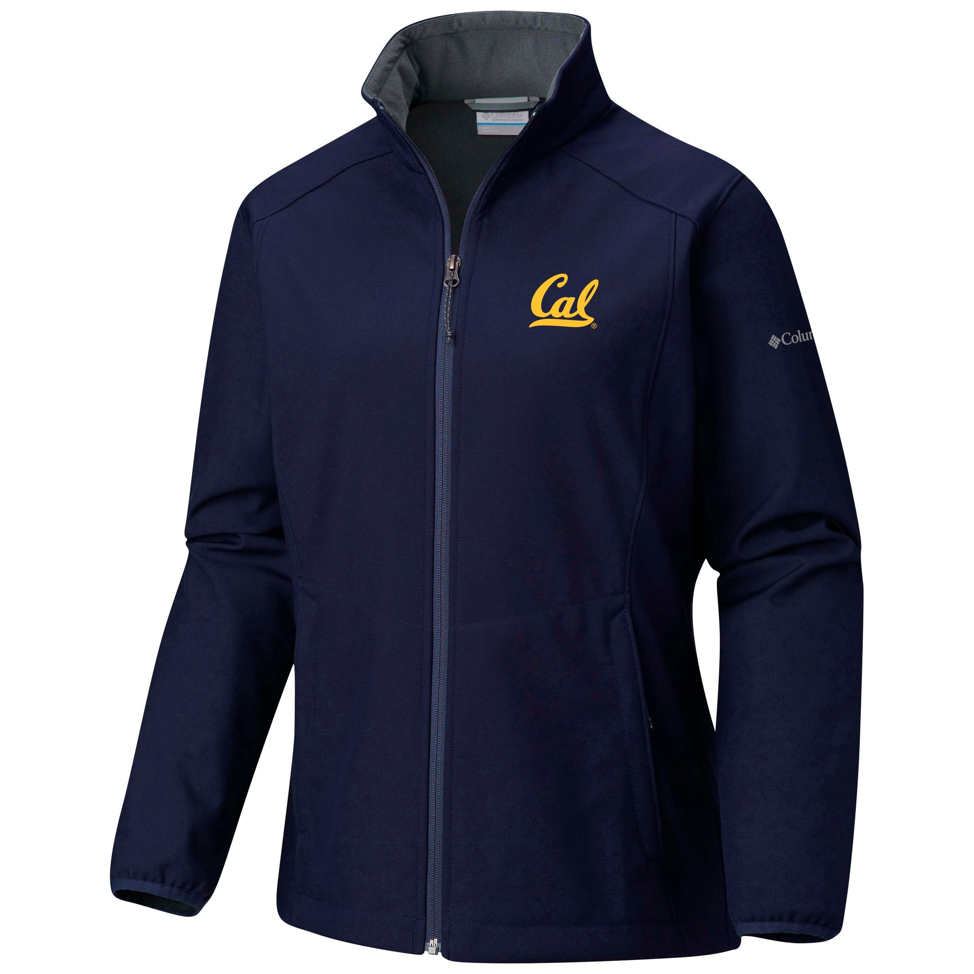 U.C. Berkeley Cal embroidered Columbia women's Ridge II soft Shell Jacket-Navy-Shop College Wear