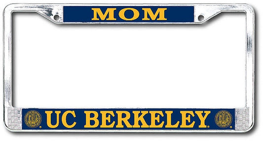 University Of California Berkeley Mom Chrome License Plate Frame-Shop College Wear