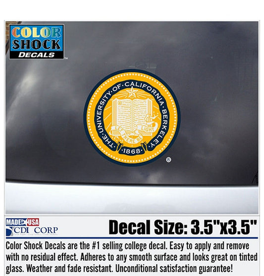 University Of California Berkeley School Seal Decal-Shop College Wear