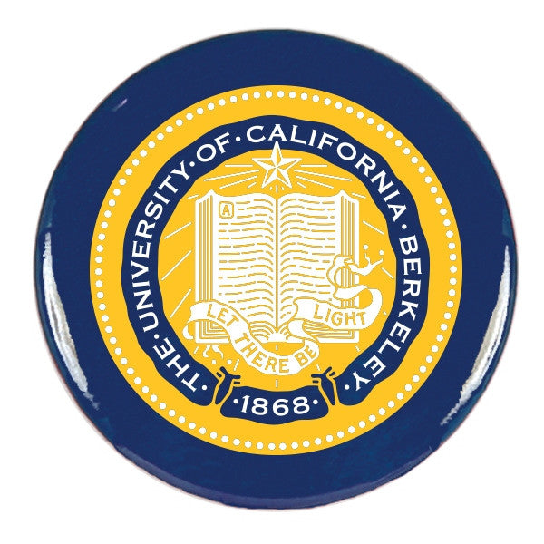 University Of California Berkeley Cal School Seal Round Magnet- Navy-Shop College Wear