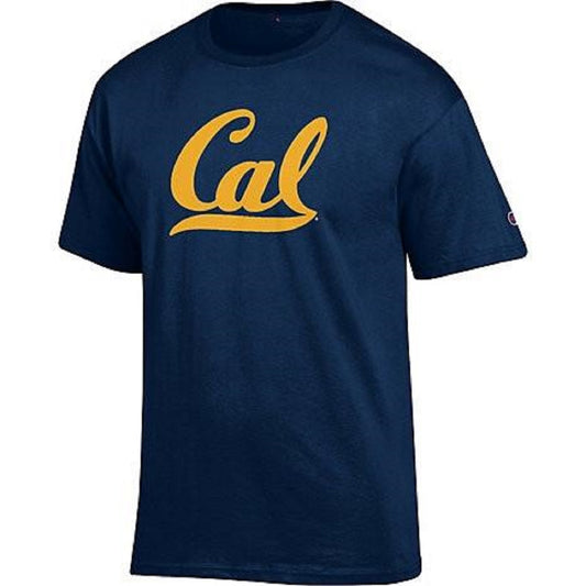 University Of California Berkeley Golden Bears Script Cal Champion Mens T- Shirt - Navy-Shop College Wear