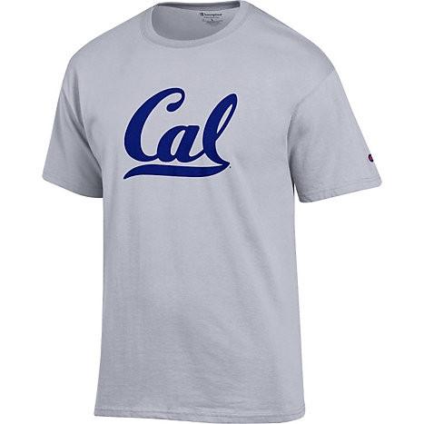 UC Berkeley Champion Cal Men's T- Shirt- Grey-Shop College Wear