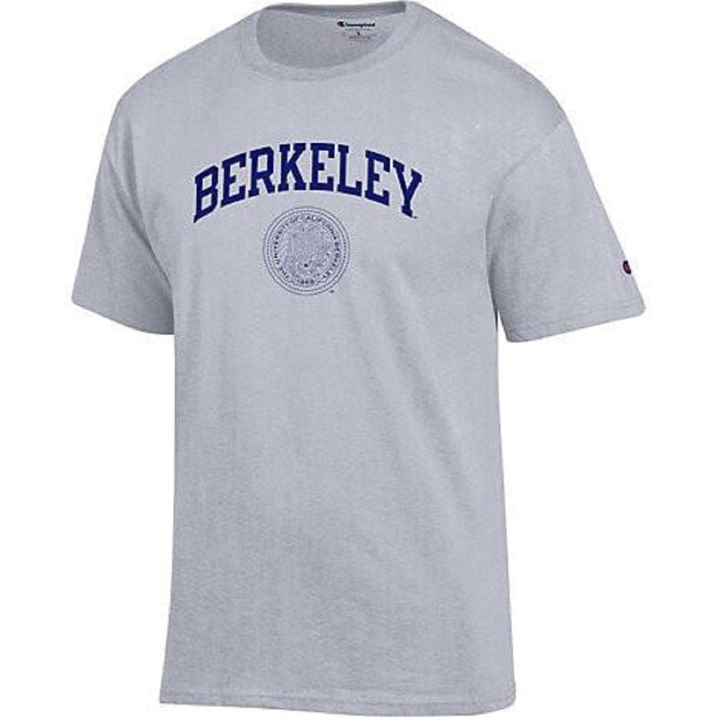 Champion Berkeley Seal Mens T- Shirt- Grey-Shop College Wear