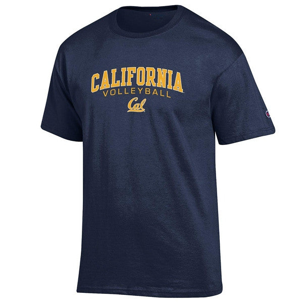 UC Berkeley Champion Cal Volleyball Mens T-Shirt - Navy-Shop College Wear