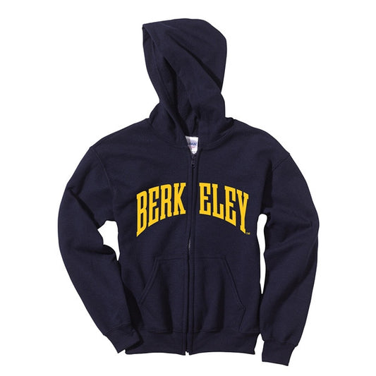 University Of California Berkeley Felt Applique Youth Hoodie - Navy-Shop College Wear