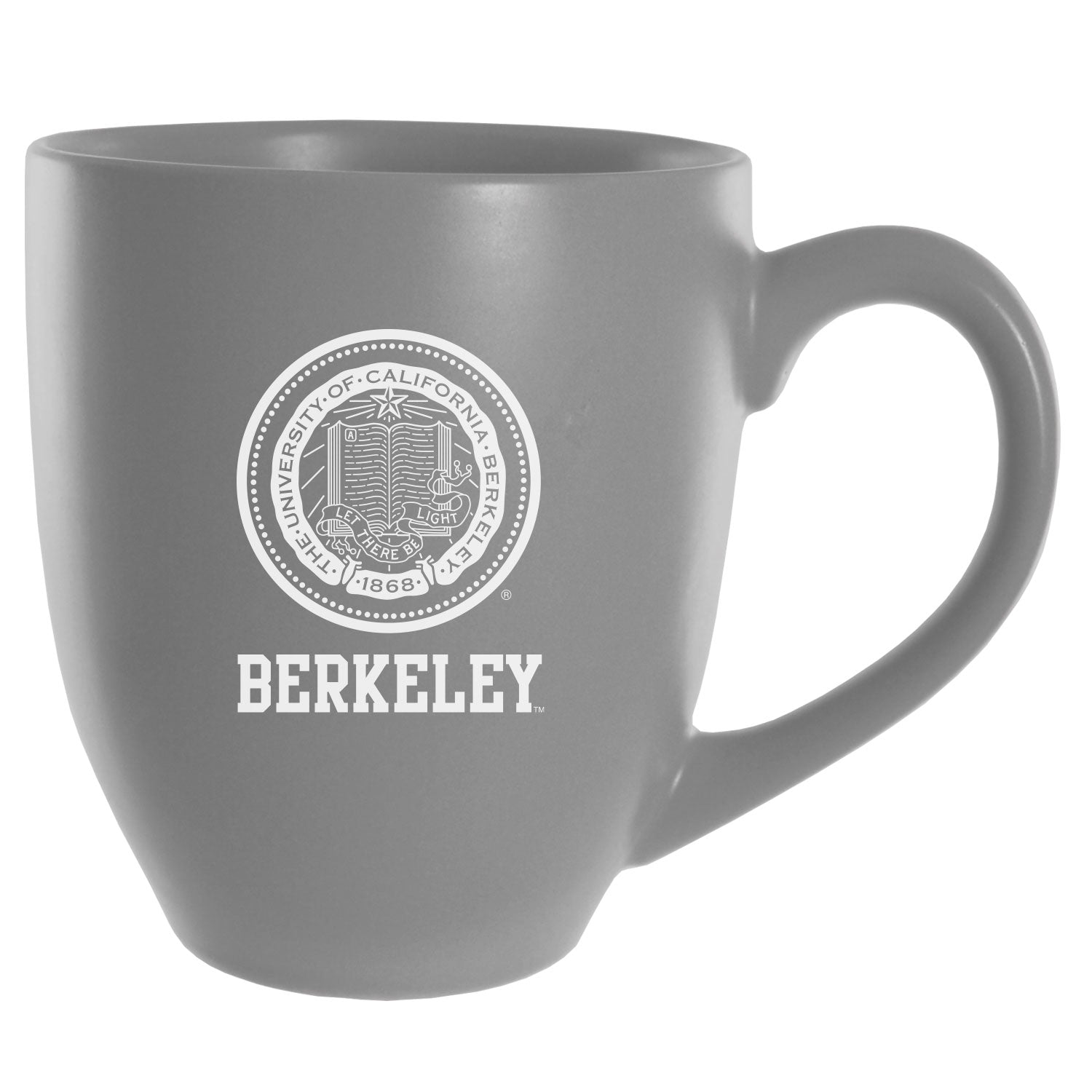 University Of California Berkeley under seal Laser Engraved 16 ounces Speckled Ceramic Mug-Grey-Shop College Wear