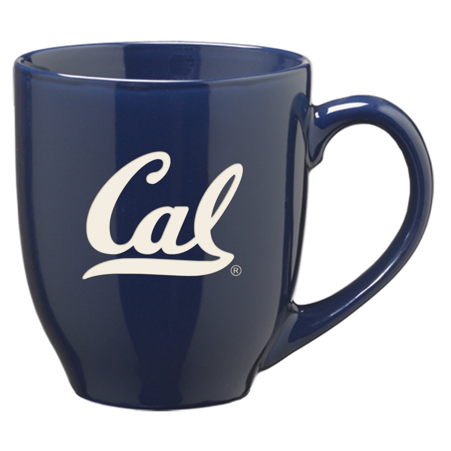 University Of California Berkeley Cal Laser Engraved 16 Oz. Bistro Ceramic Mug-Navy-Shop College Wear