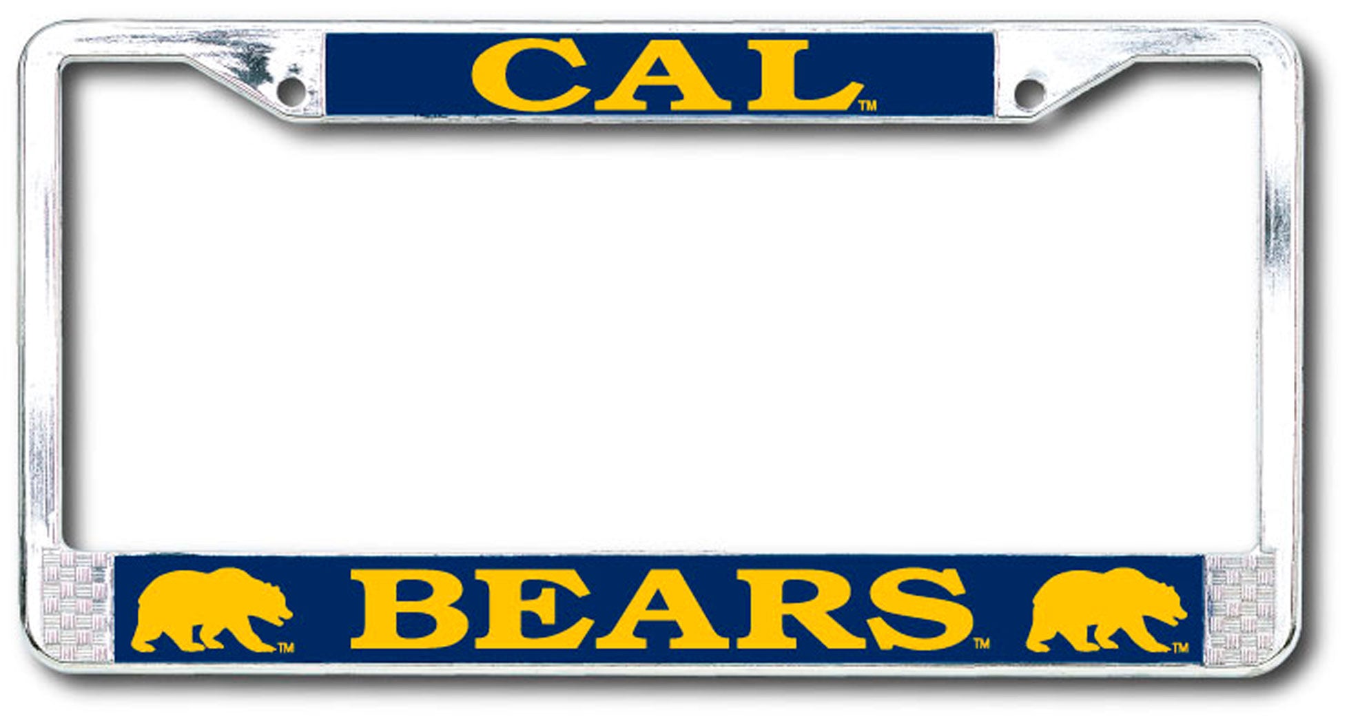 U.C. Berkeley Cal Bears Dome Standard Chrome license plate frame