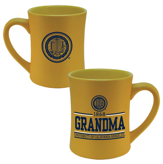 U.C. Berkeley Cal Grandma 16 oz. matte finish coffee mug-Gold-Shop College Wear
