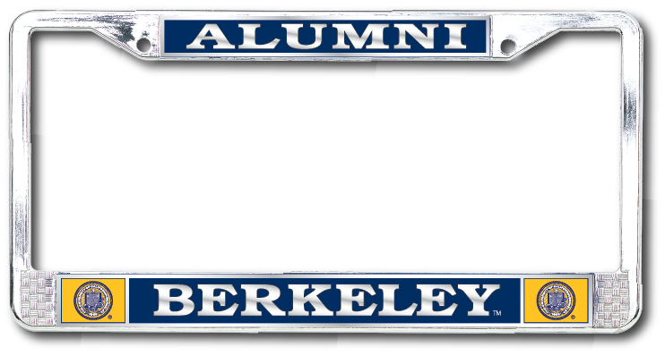 UC Berkeley Cal Alumni License Plate Frame- Silver-Shop College Wear
