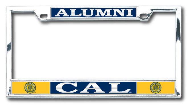 UC Berkeley Cal Alumni Boxter License Plate Frame- Silver-Shop College Wear