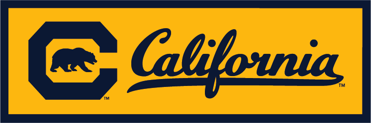U.C. Berkeley cursive California & C & Bear rafter felt banne 12"x36"-Gold-Shop College Wear