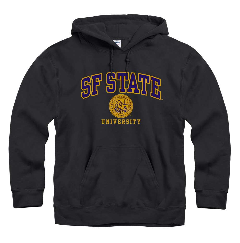 San Francisco State University Gators hoodie sweatshirt-Black-Shop College Wear