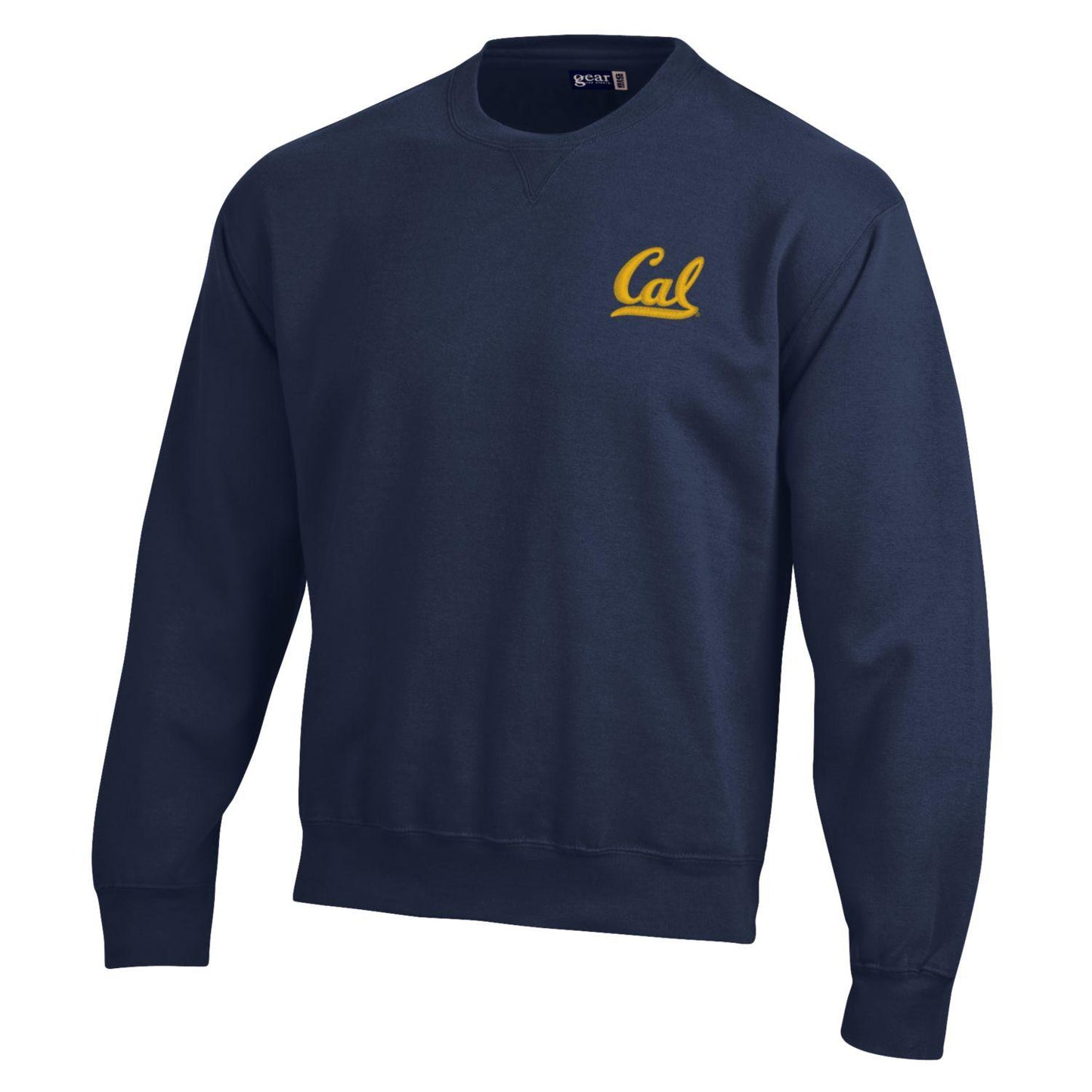 U.C. Berkeley Cal embroidered rich cotton crew-neck sweatshirt-Navy-Shop College Wear