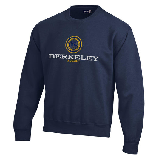 U.C. Berkeley Alumni and seal cotton rich crew-neck sweatshirt-Navy-Shop College Wear