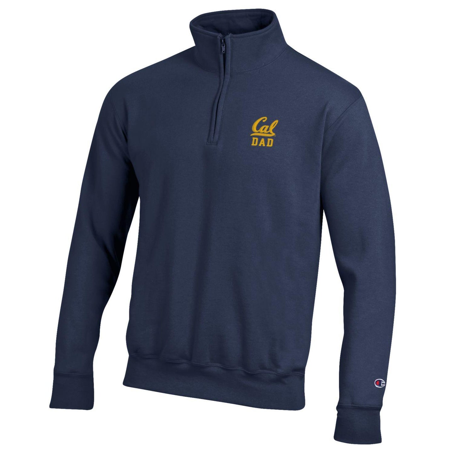 U.C. Berkeley Cal Dad embroidered Champion 1/4 zip sweatshirt-Navy-Shop College Wear
