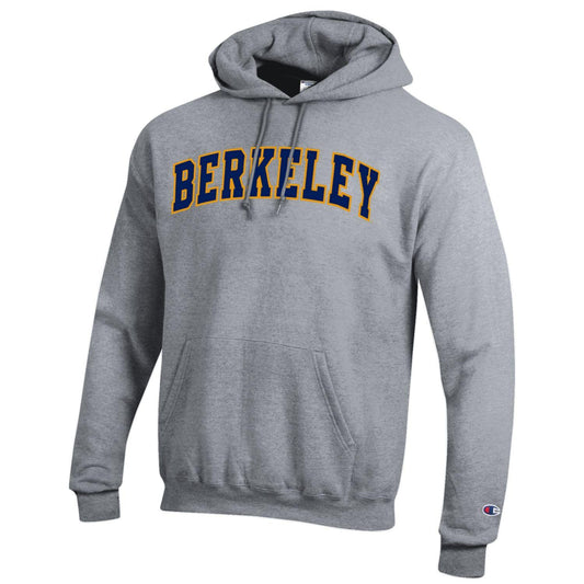 U.C. Berkeley double layer applique Berkeley Champion hoodie-Grey-Shop College Wear