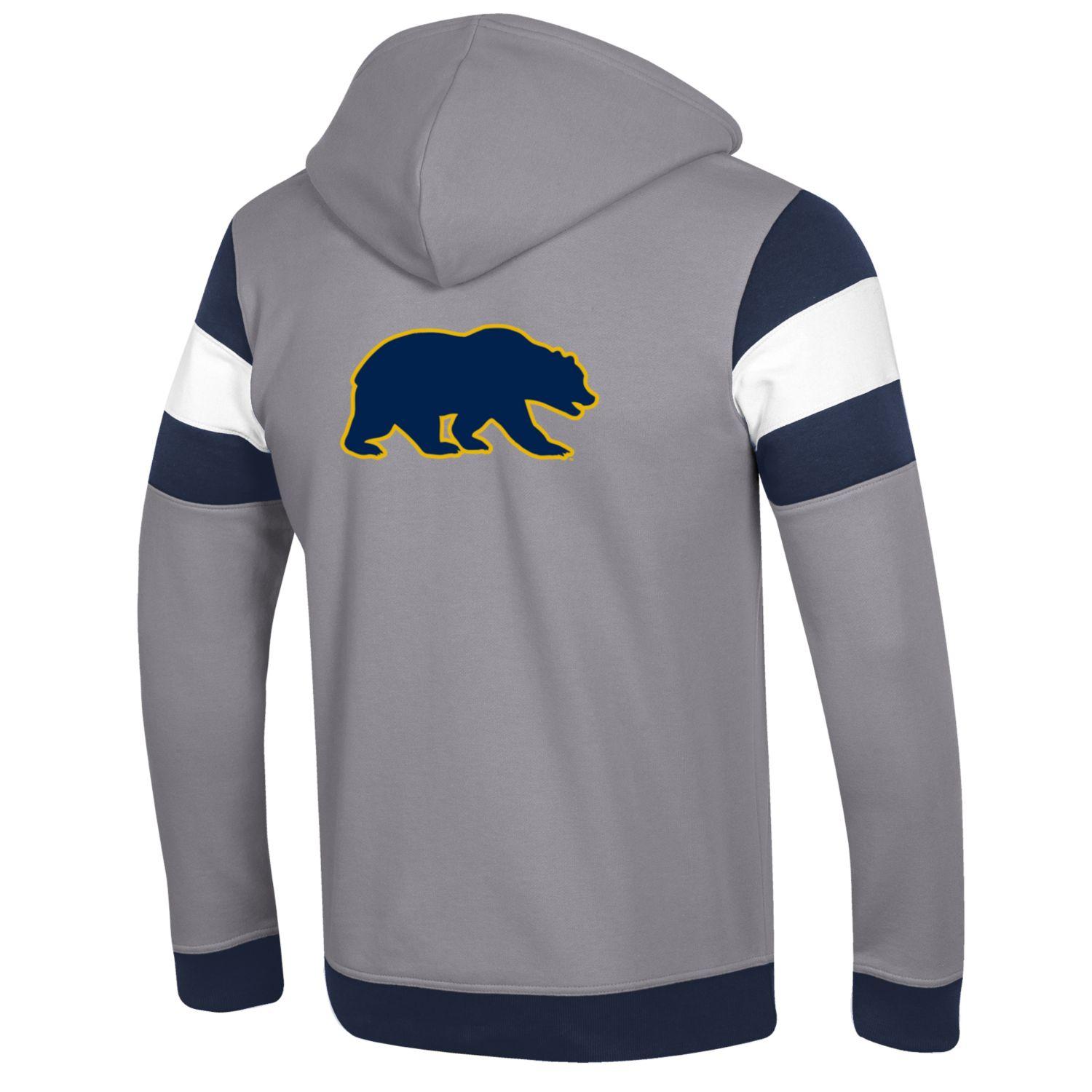 U.C. Berkeley Cal applique Champion heritage zip-Up sweatshirt-Gray-Shop College Wear