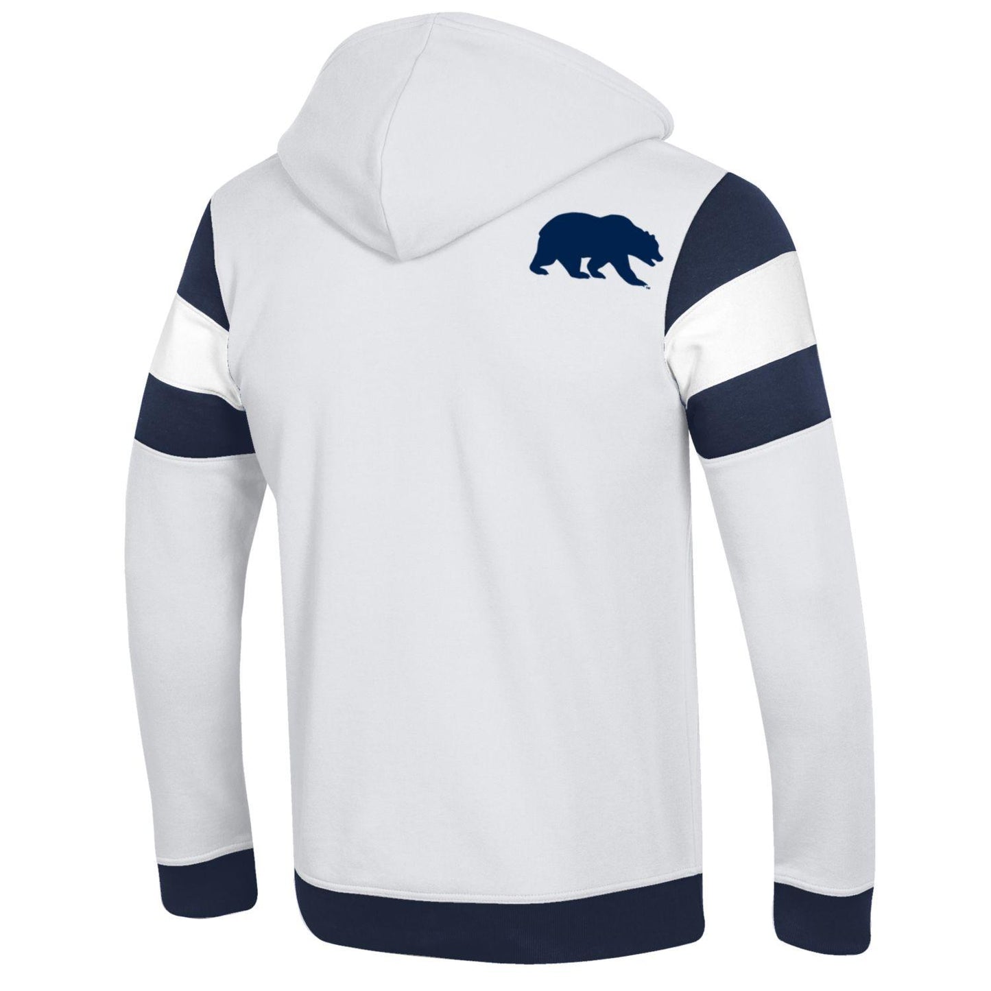 U.C. Berkeley Cal-Champion heritage zip-up hoodie sweatshirt- White-Shop College Wear