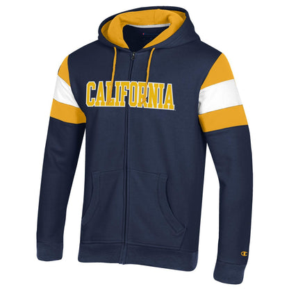 U.C. Berkeley Cal applique Champion heritage zip-up hoodie sweatshirt-Navy-Shop College Wear