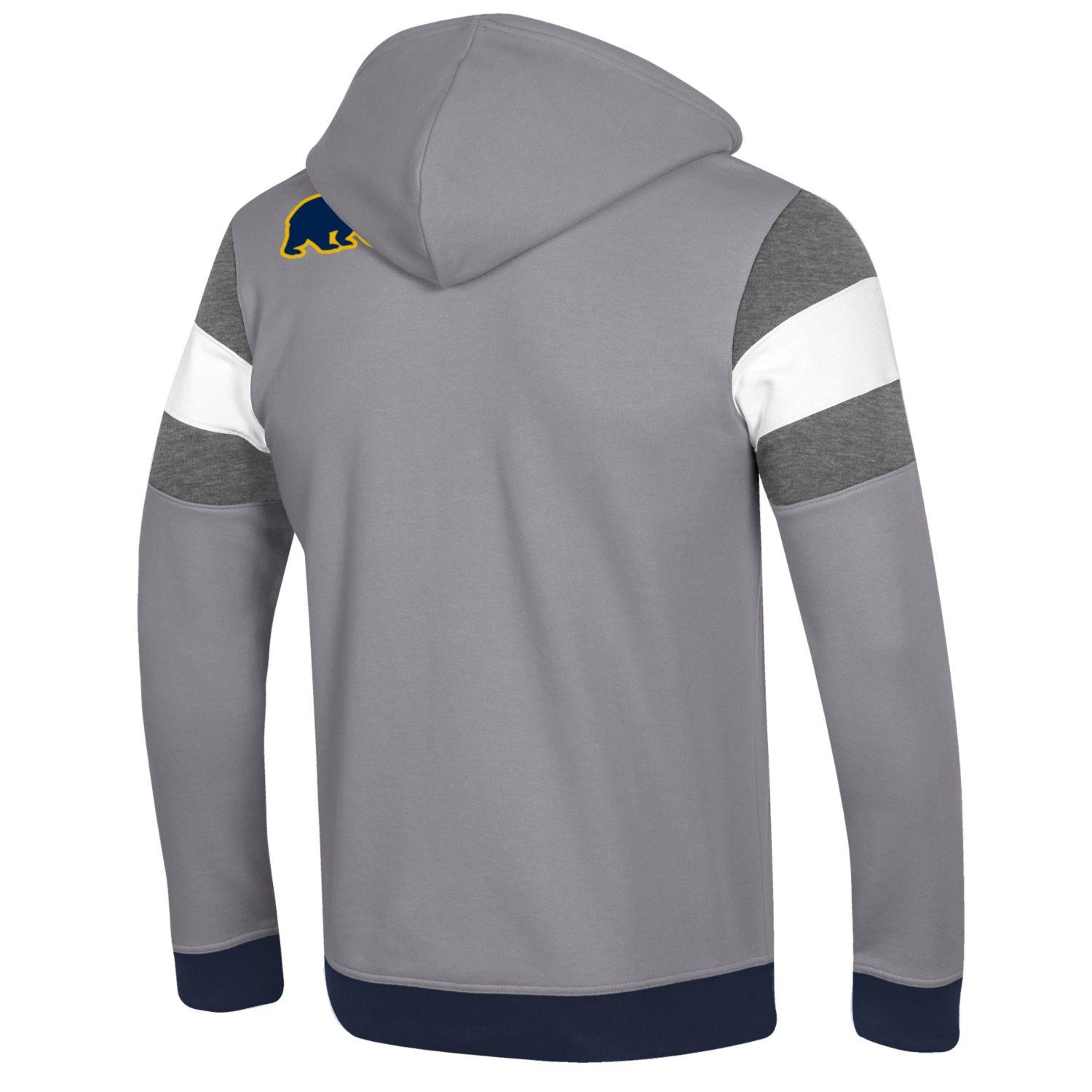 U.C. Berkeley Cal Bears Champion applique zip-up hoodie sweatshirt-Gray-Shop College Wear