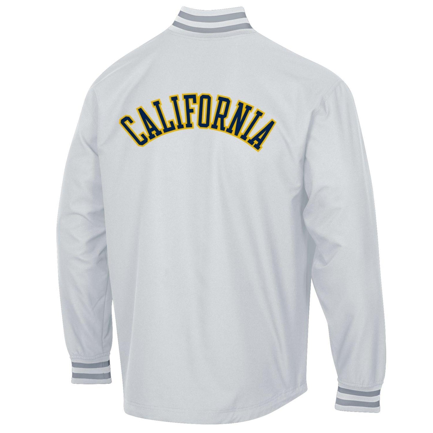 U.C. Berkeley Cal embroidered Men's Trooper Jacket-White-Shop College Wear