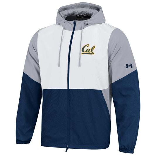 U.C. Berkeley Cal embroidered men's Under Armour fieldhouse jacket-Navy-Shop College Wear