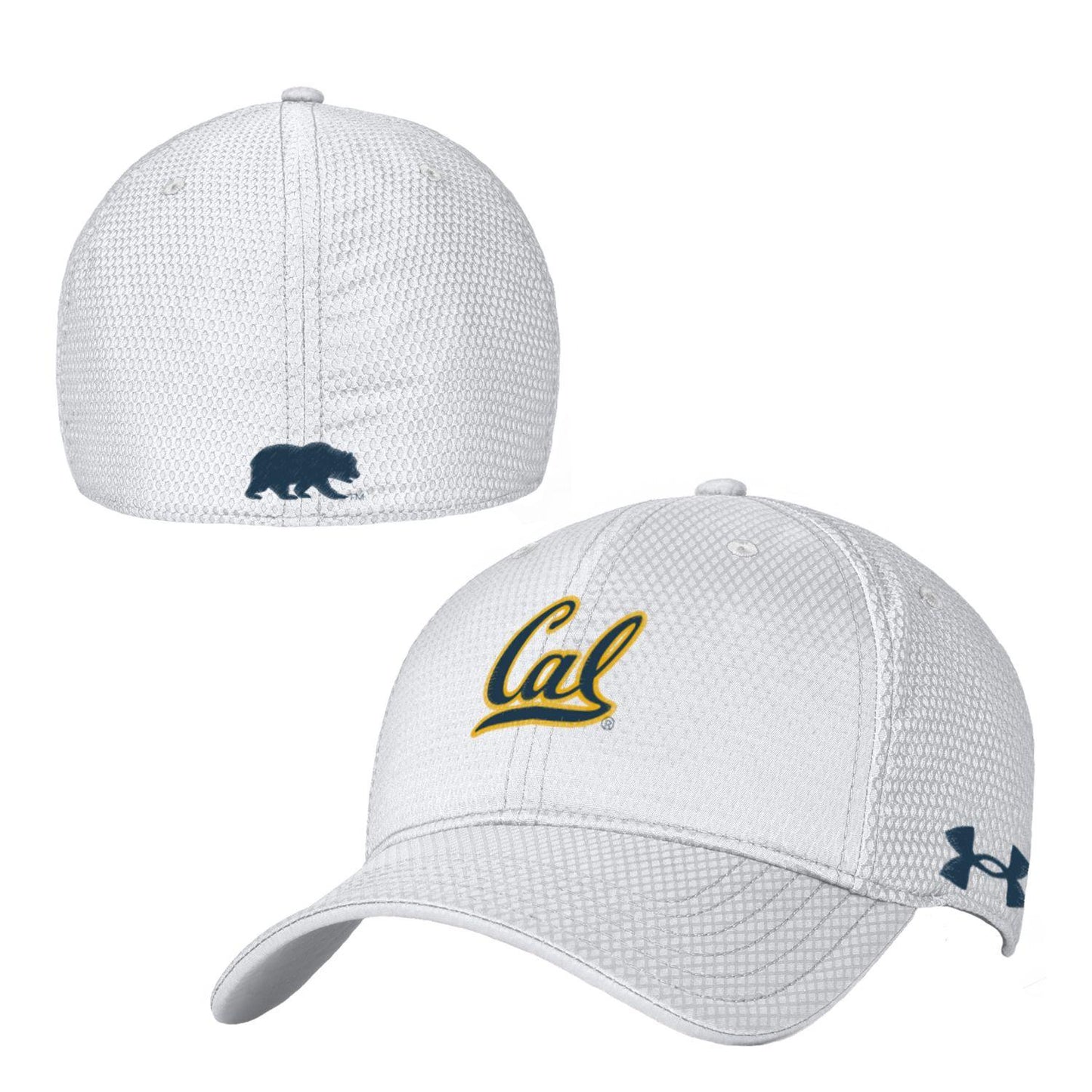 U.C. Berkeley Cal embroidered men's stretch fit performance dry Under Armour hat-Shop College Wear