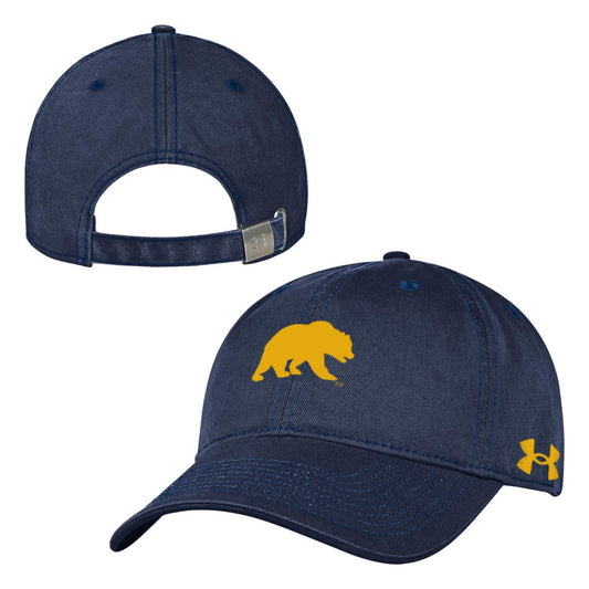 U.C. Berkeley Cal Bears 3D embroidered Under Armour cap-Navy-Shop College Wear