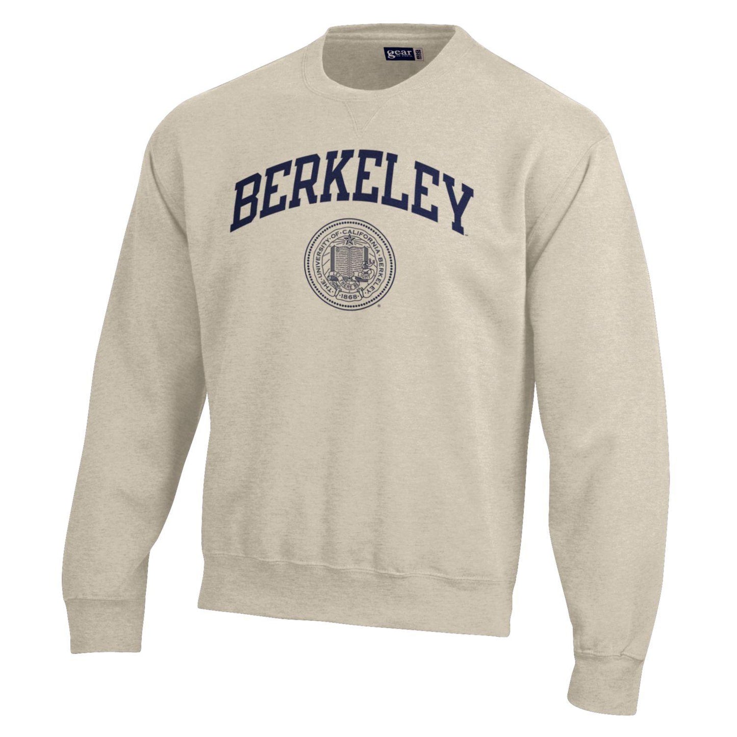 U.C. Berkeley Cal Gear For Sports Big Cotton crew-neck sweatshirt-Oatmeal-Shop College Wear