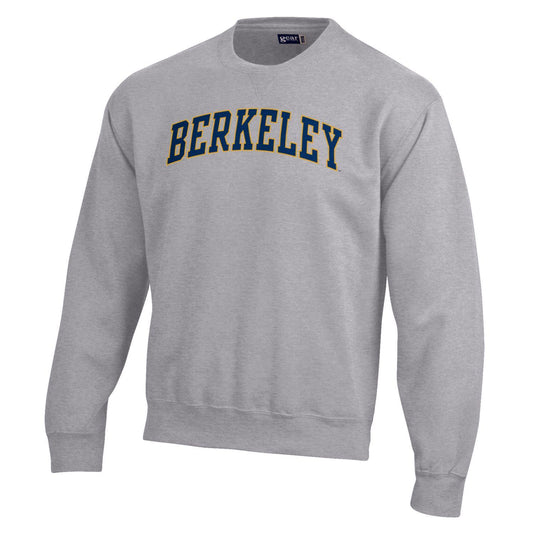 University of California arch Berkeley cotton rich arch & seal crew-neck sweatshirt-Grey-Shop College Wear
