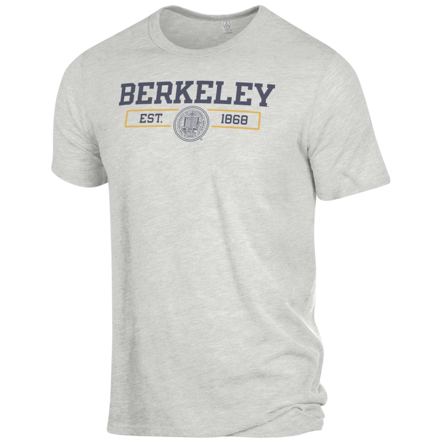 U.C. Berkeley California Golden Bears men's tri blend eco T-Shirt-Oatmeal-Shop College Wear