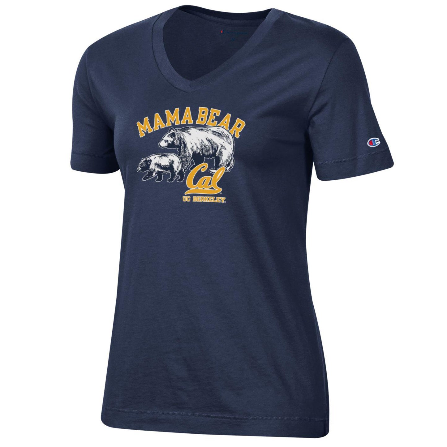 UC Berkeley Mom and Bear Champion T-Shirt-Navy-Shop College Wear