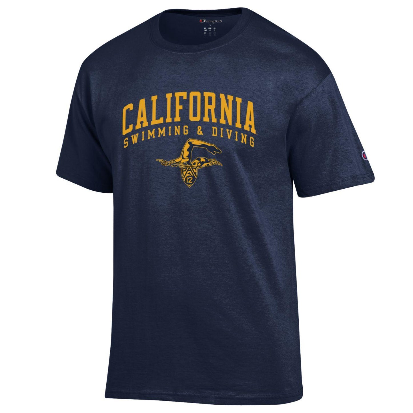 University Of California Berkeley Cal Champion Swimming and Diving Men's T-Shirt-Navy-Shop College Wear