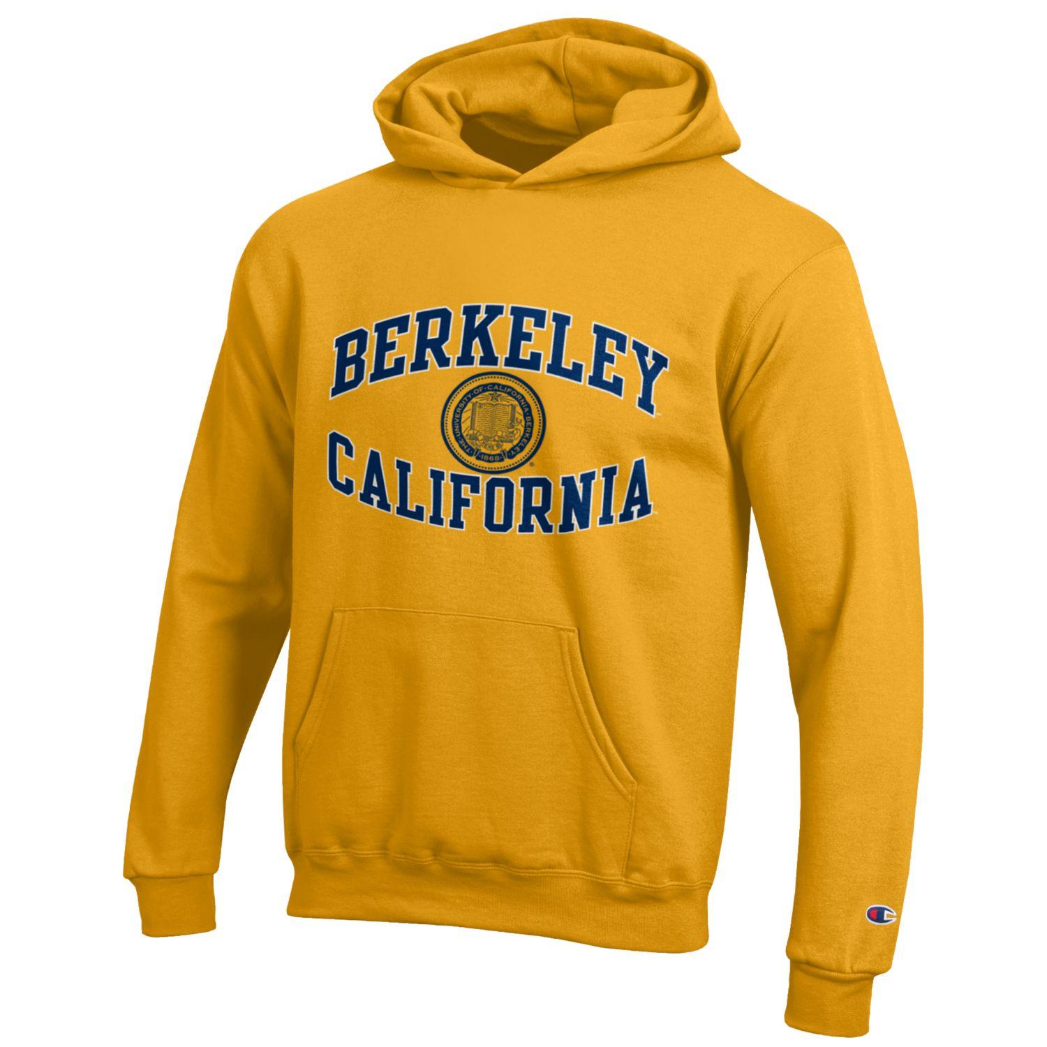 U.C. Berkeley Cal reverse arch youth hoodie sweatshirt-Gold-Shop College Wear
