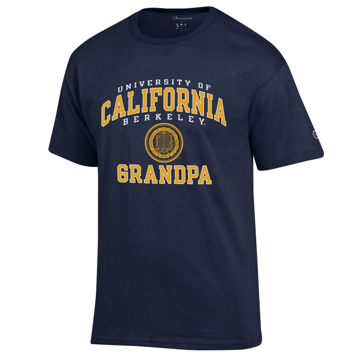 University of California Berkeley multiple arch GrandPa Champion T-Shirt-Navy-Shop College Wear