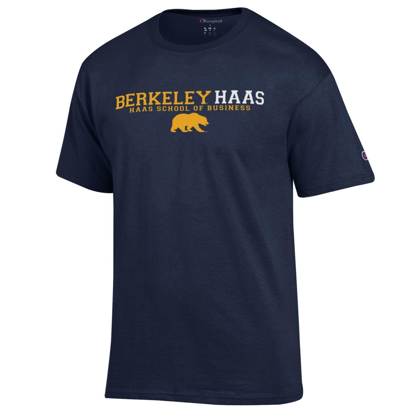 U.C. Berkeley Haas stacked men's T-Shirt-Navy-Shop College Wear