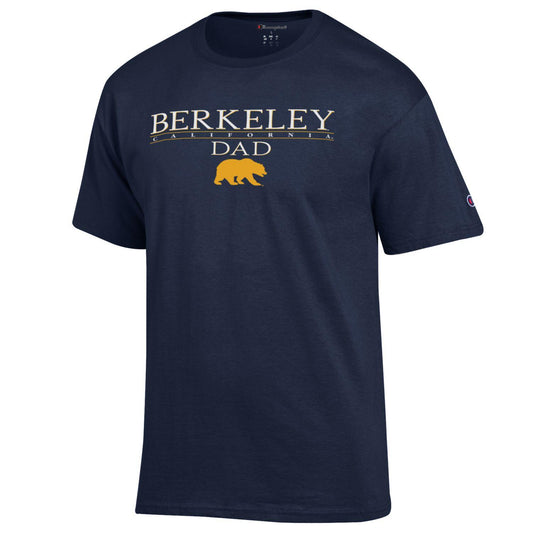 U.C. Berkeley California and Bear Dad Champion T-Shirt-Navy-Shop College Wear