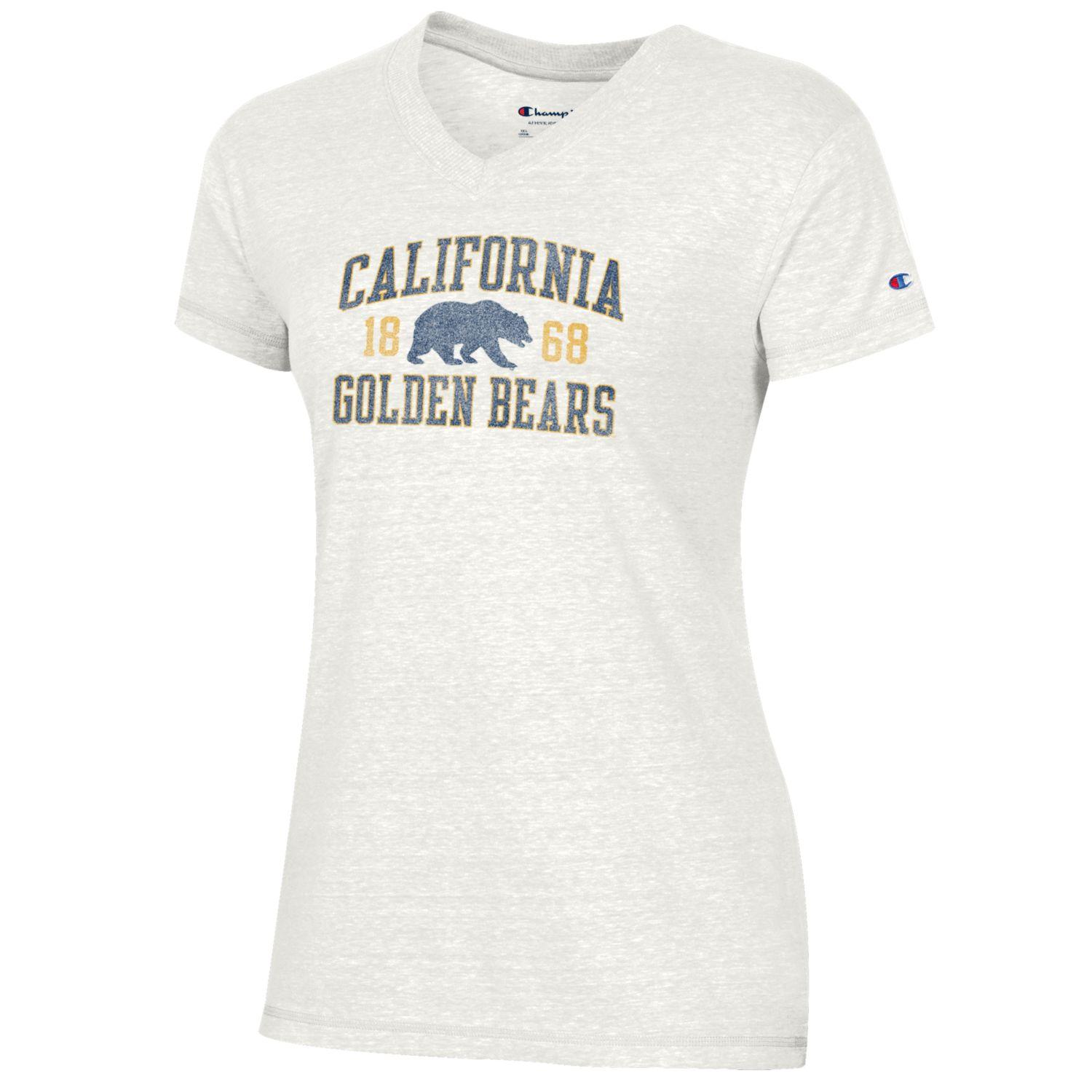 U.C. Berkeley Cal Champion women's Triumph tri blend T-Shirt-Ivory-Shop College Wear