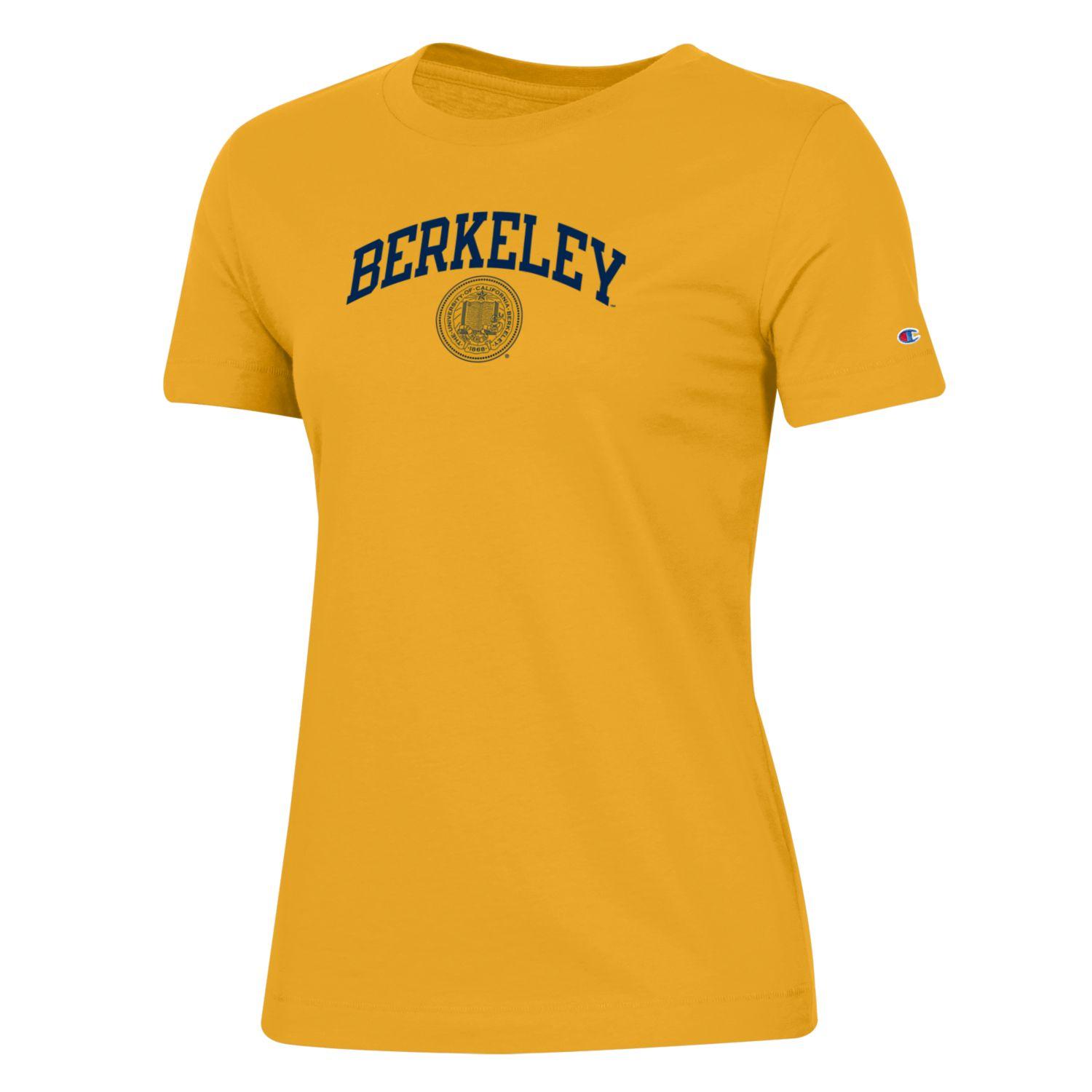 U.C. Berkeley arch & seal crew T-Shirt-Gold-Shop College Wear