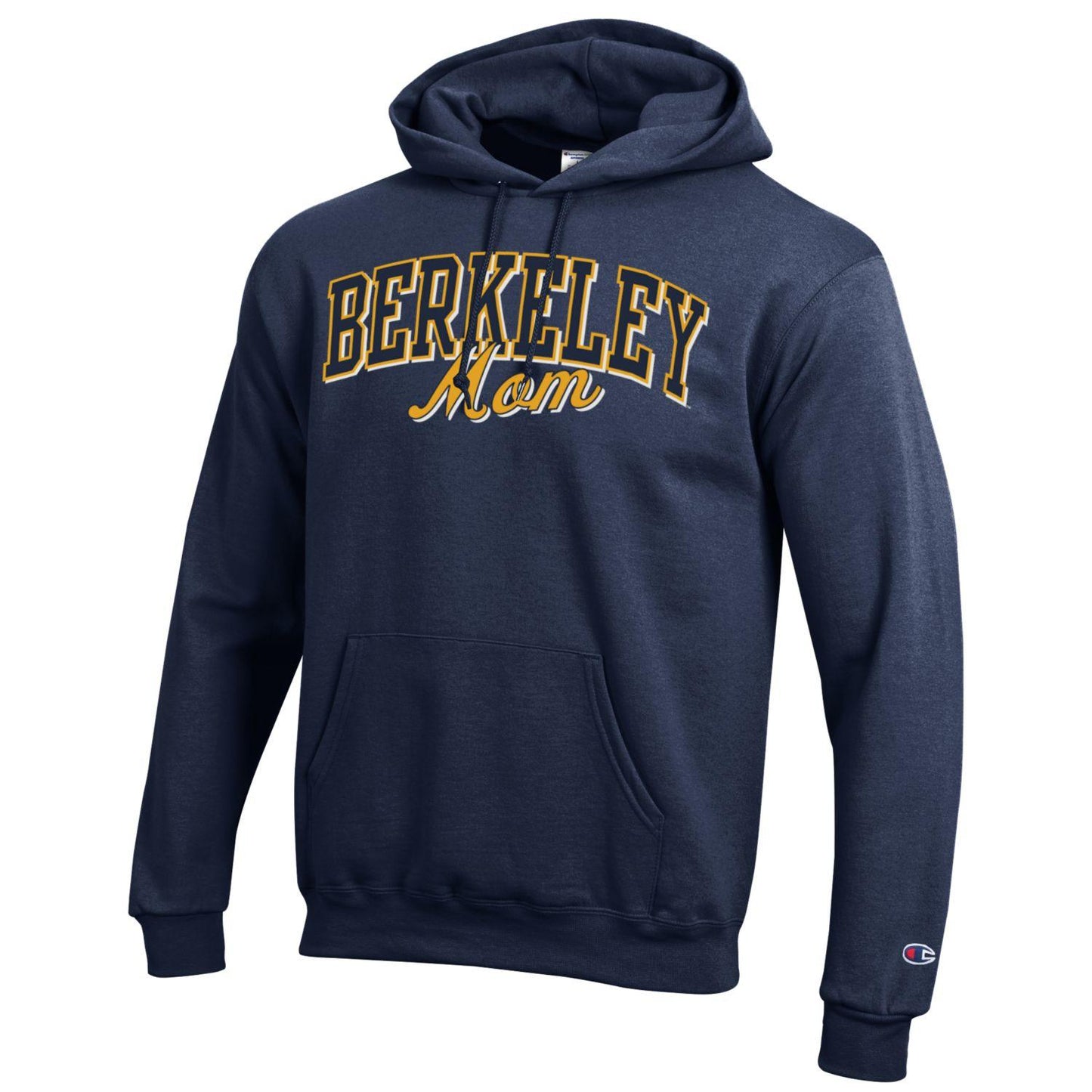 U.C. Berkeley Cal Mom cursive hoodie sweatshirt-Navy-Shop College Wear